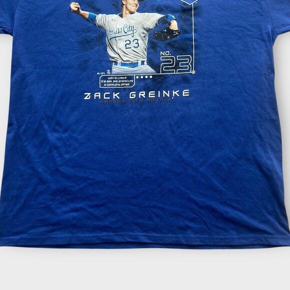 2009 Zack Greinke Kansas City Royals Cy Young Award T-Shirt Majestic Mens XL NWT - Picture 2 of 9